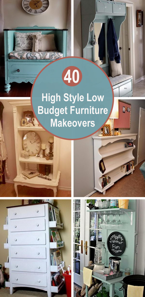 40 High Style Low-Budget Furniture Makeovers You Could Definitely Do. 