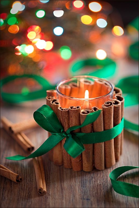 DIY Cinnamon Candles. 