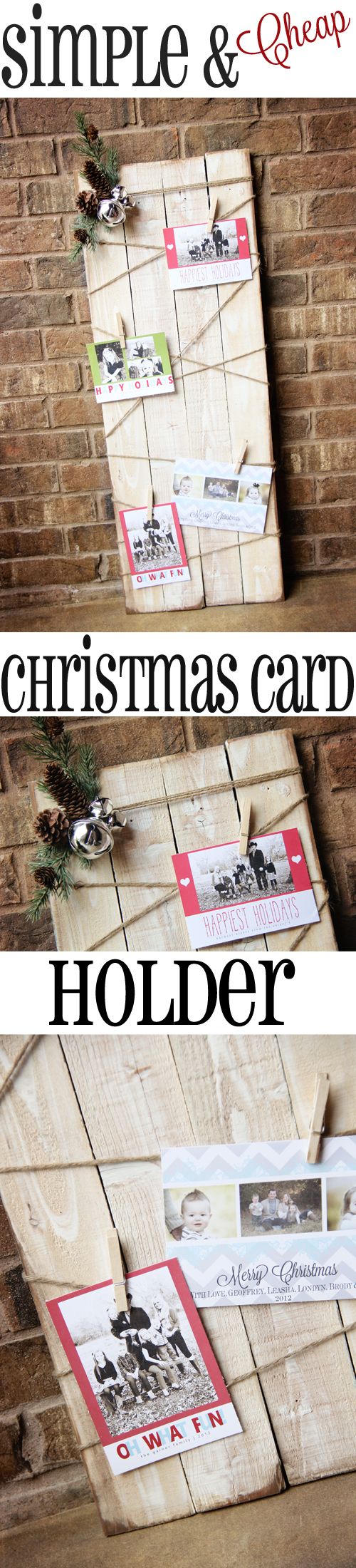 $10 DIY Christmas Card Holder for Under an Hour. 