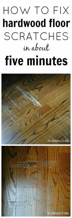 Easy Fix for Scratched Hardwood Floors. 