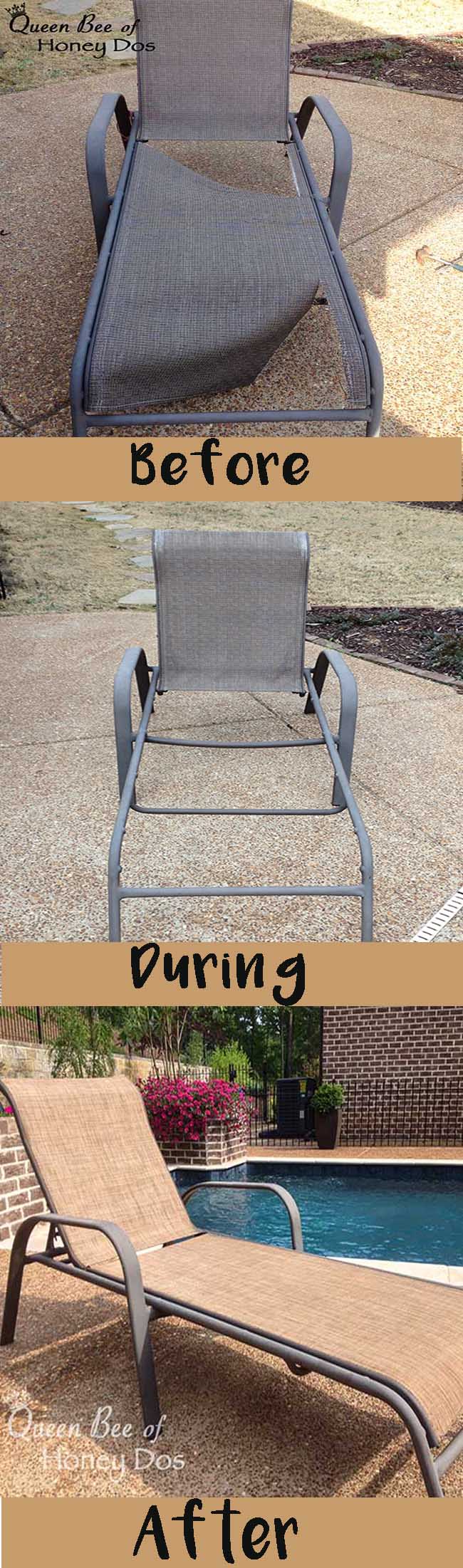 How to Repair Sling Chairs and Chaises. 