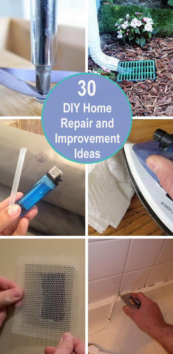 30 DIY Home Repair and Improvement Ideas. 