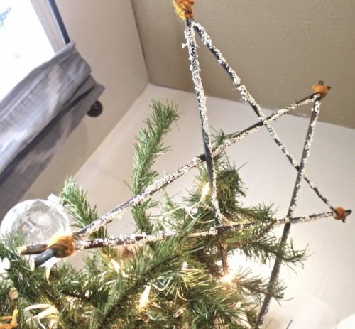 Rustic Star Tree Topper. 