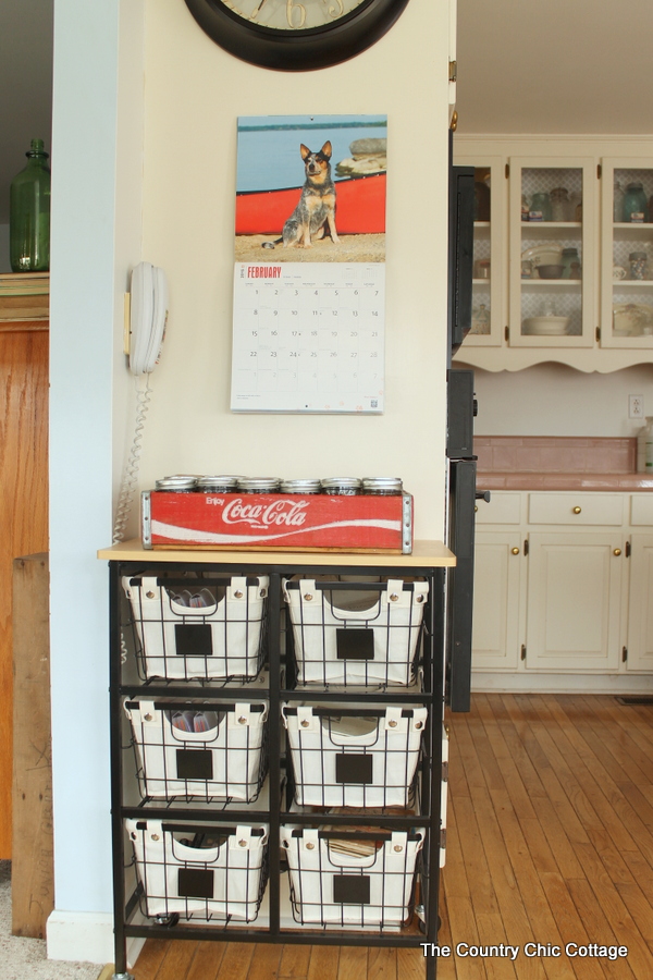 Farmhouse Kitchen Organizer. 