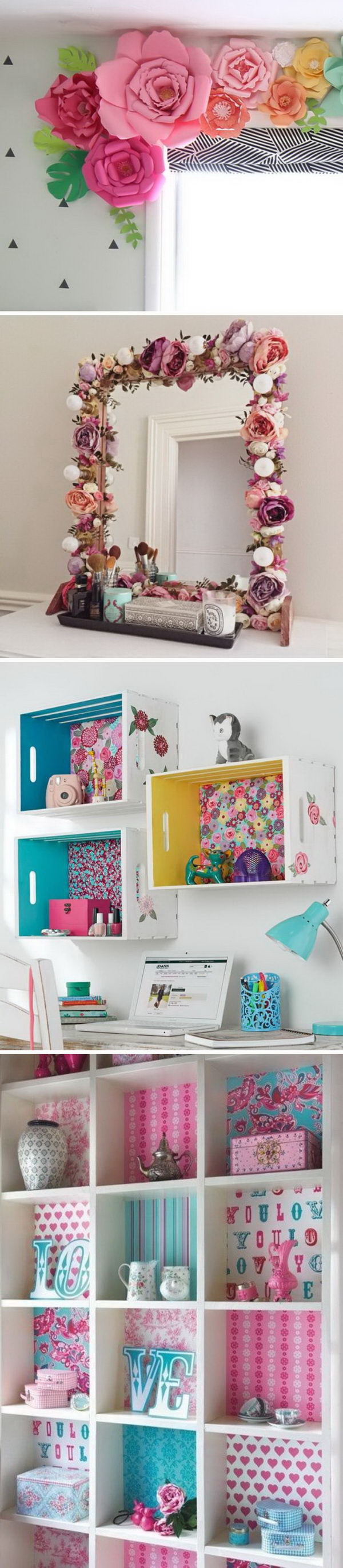 Awesome DIY Projects To Decorate A Girl's Bedroom. 
