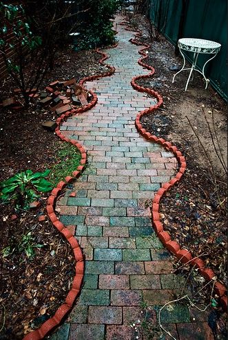Pretty Brick Pathway. 