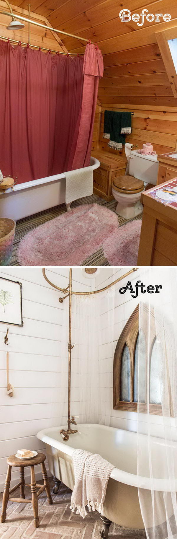 A Cozy Bathroom Gets A Farmhouse Facelift Featuring All Our Favorite Things . 