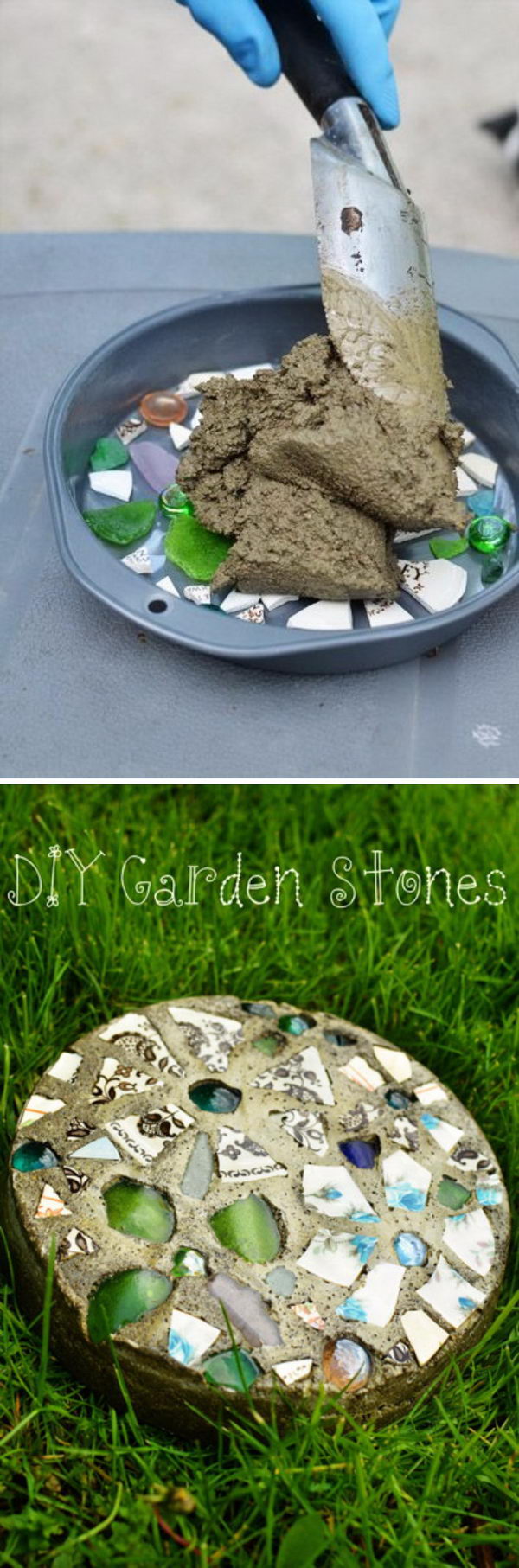 DIY Garden Stones. 