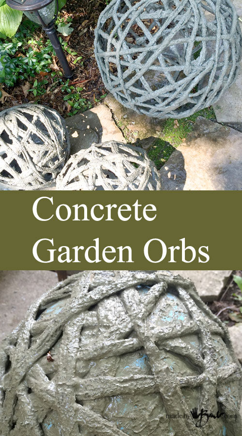 Concrete Garden Orbs. 