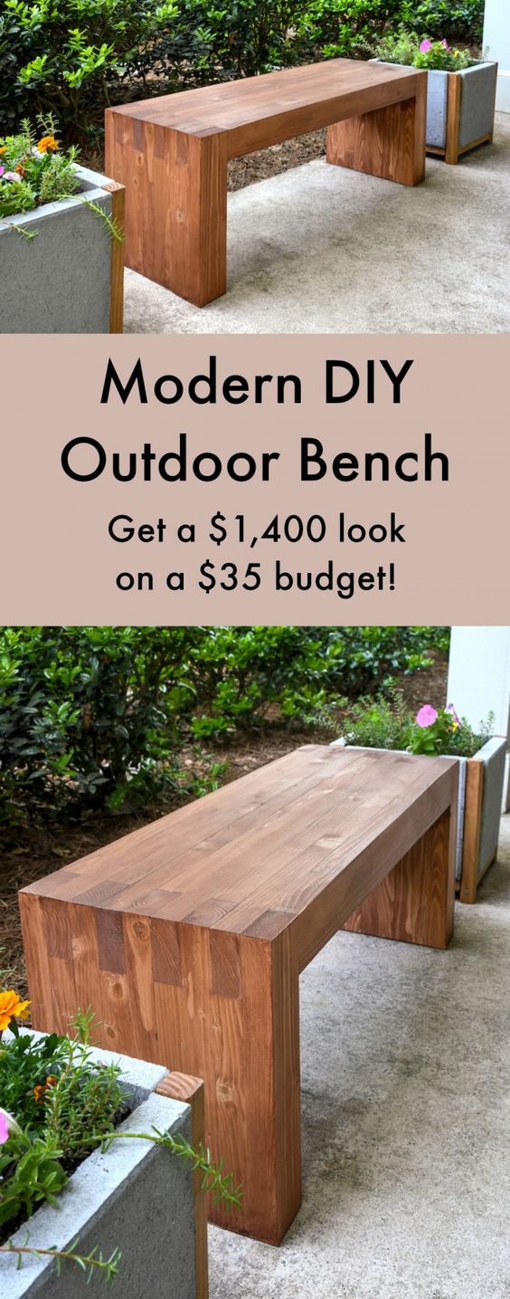 Build a Cool Outdoor Bench. 
