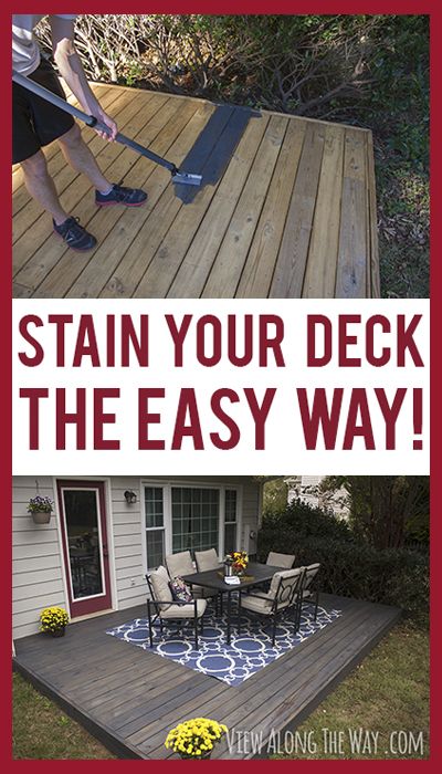 Stain Your Wood Deck. 