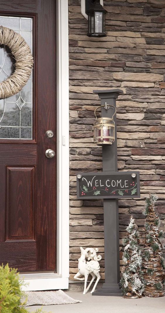 Make an Outdoor Post for Hanging Signs. 