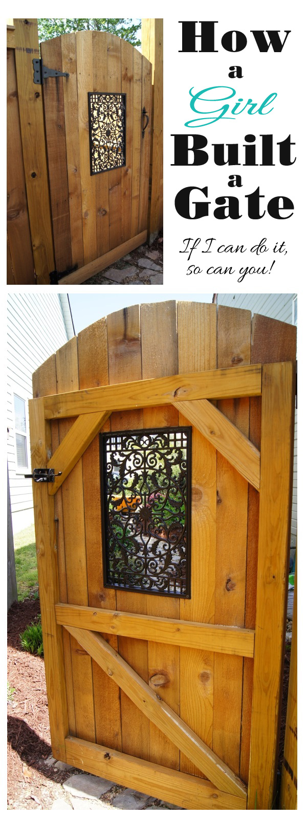 Build a Side Gate with a Decorative Window. 