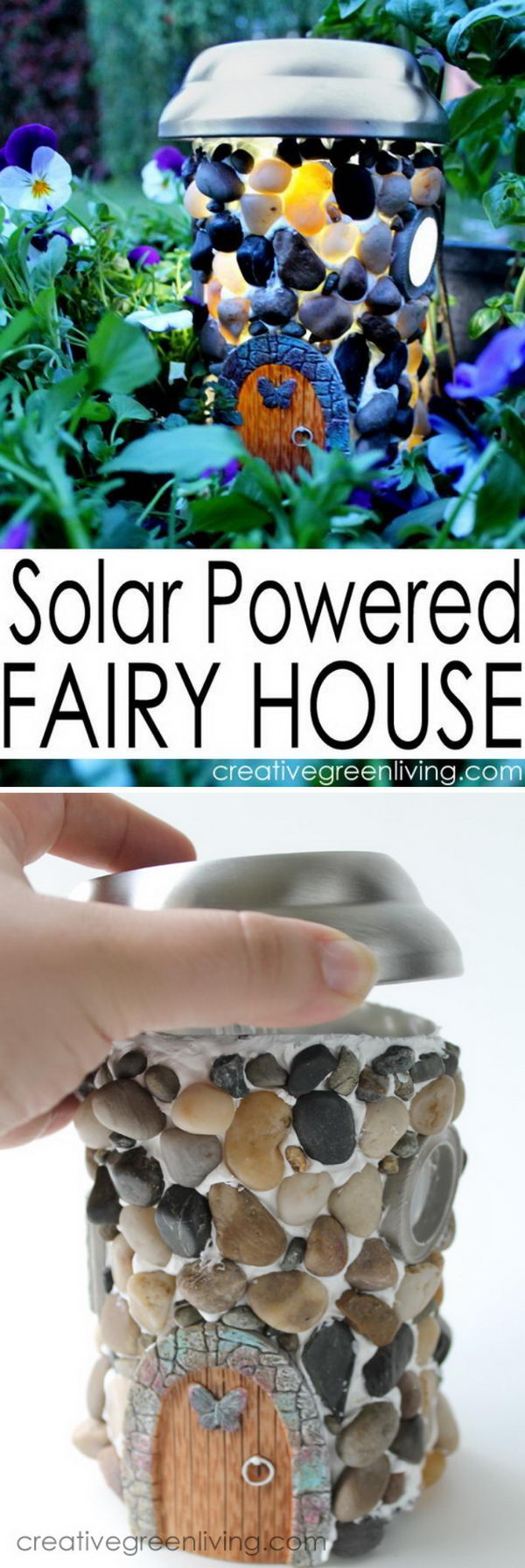 DIY Solar Powered Fairy House. 