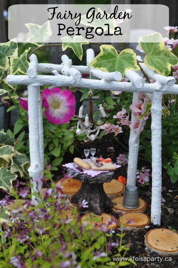 DIY Fairy Garden Pergola. 