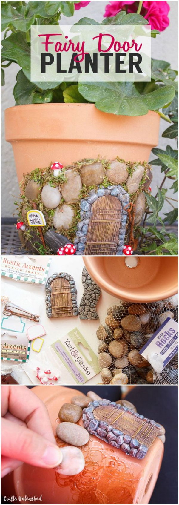 DIY Terracotta Fairy House Planter. 
