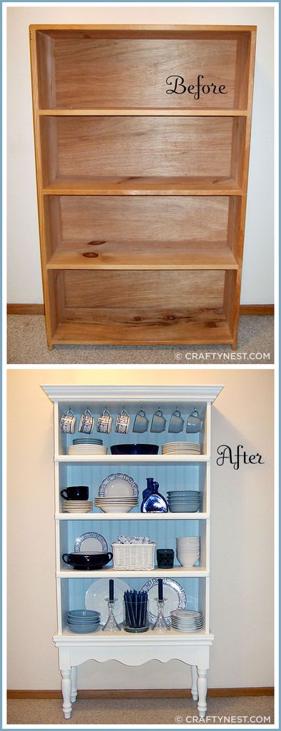 Thrift Store China Cabinet Makeover. 