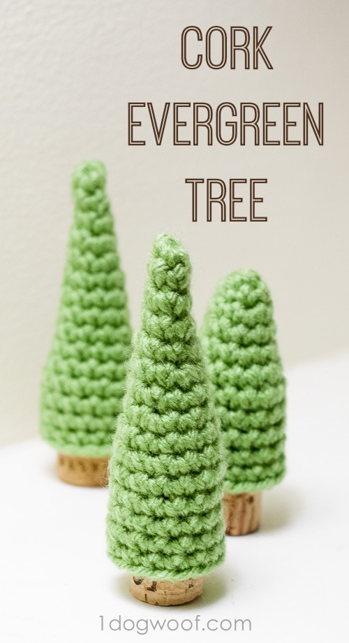 Cork Pine Tree Crochet Patterns. 