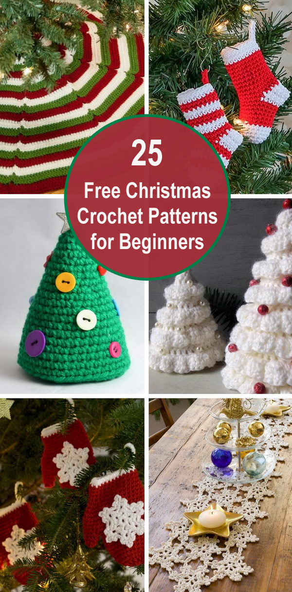 25+ Free Christmas Crochet Patterns For Beginners. 