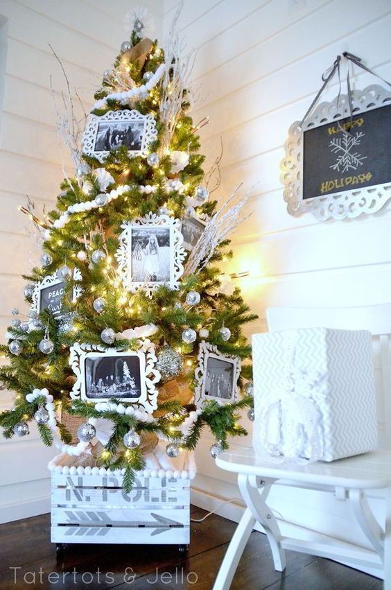 DIY Crate Christmas Tree Stand. 