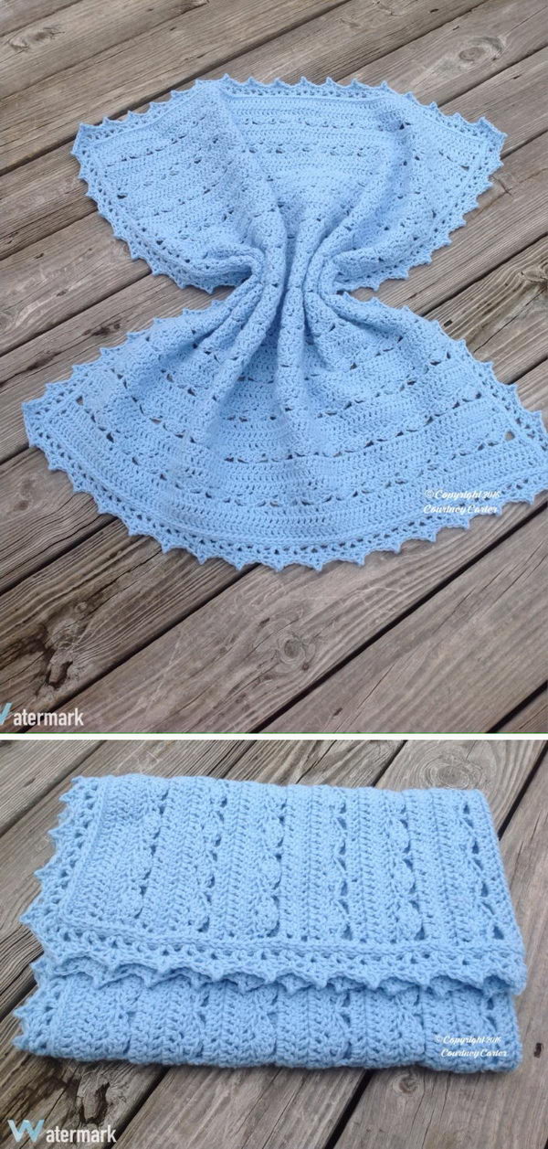 Simply Stunning Baby Blanket Free Crochet Pattern. 
