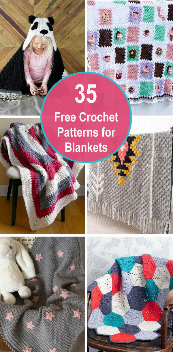 30+ Free Crochet Patterns For Blankets. 