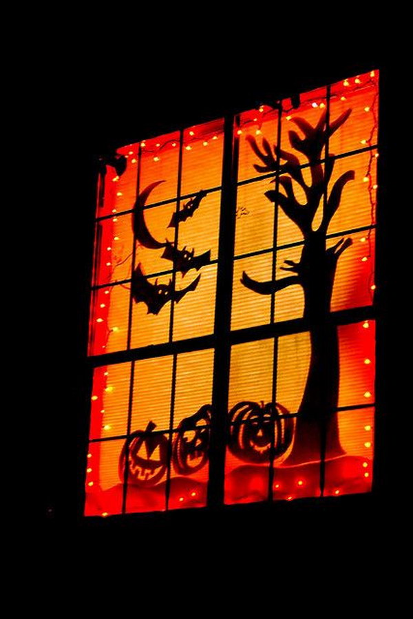 Spooky Halloween Window. 