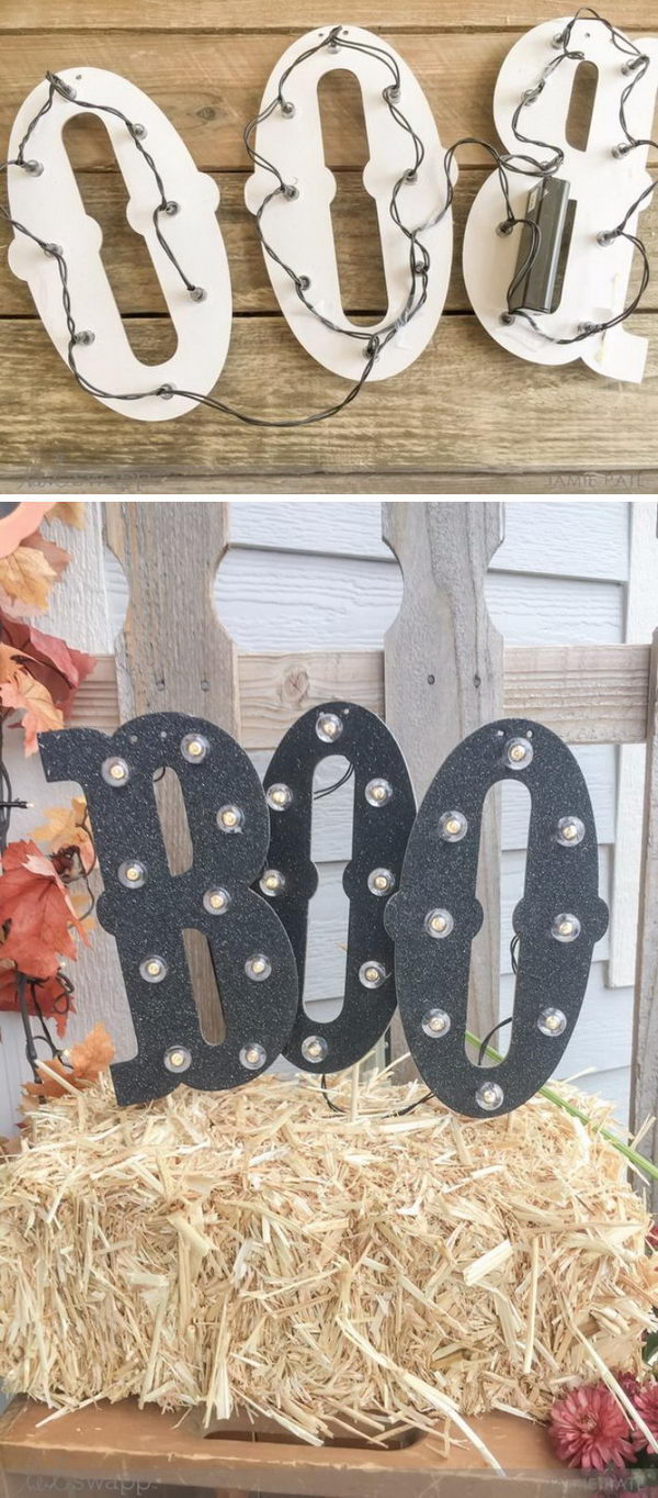 DIY Boo Letters. 