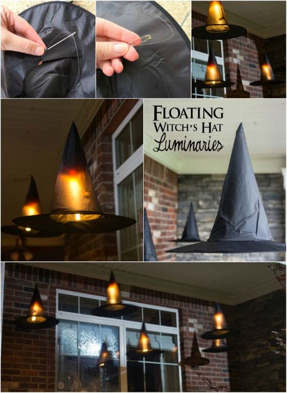 Floating Witch Hat Luminaries. 