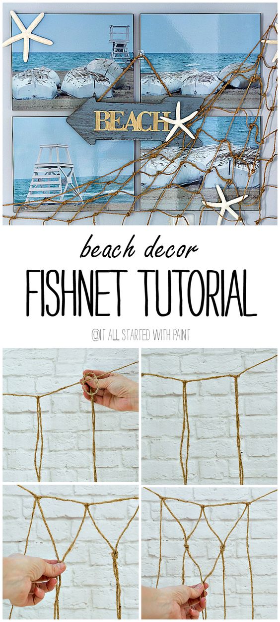 DIY Decorative Fishnet. 