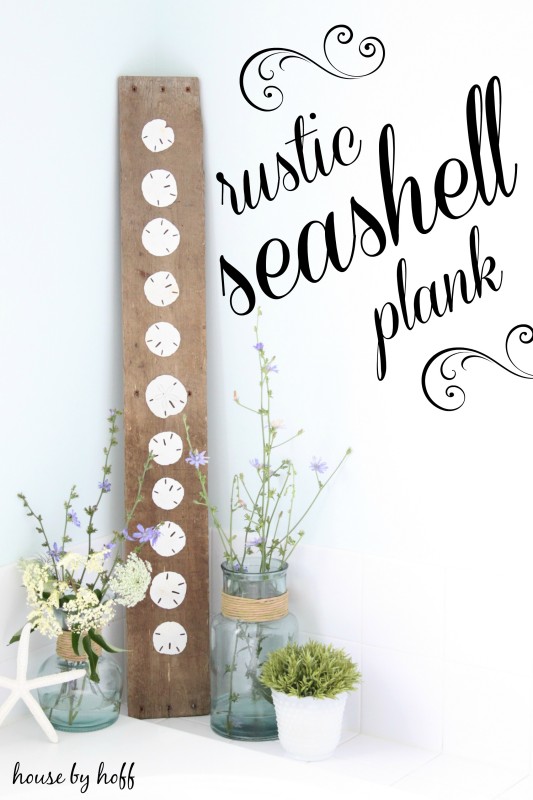 DIY Seashell Plank. 