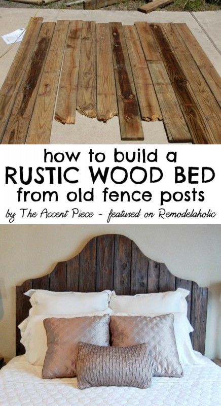 DIY Reclaimed Wood Headboard. 