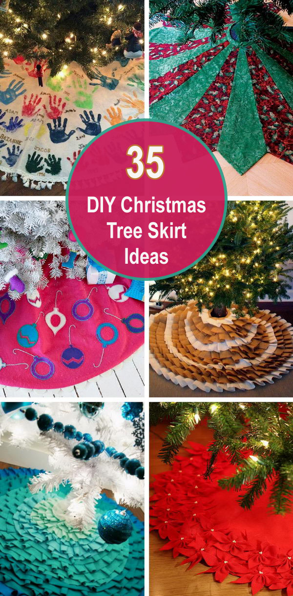 35 DIY Christmas Tree Skirt Ideas. 
