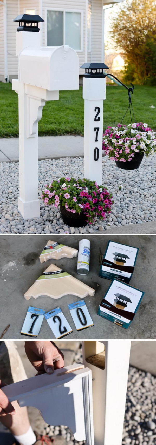 Make A Beautiful Mailbox For Curb Appeal Using Corbels. 