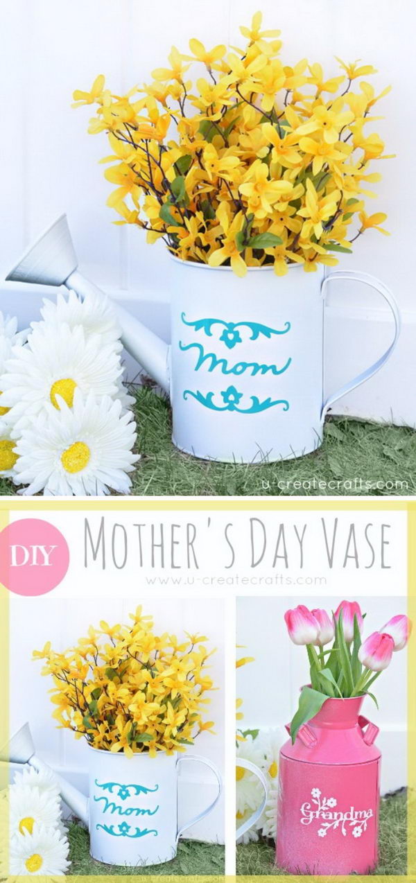 DIY Mother's Day Vase. 