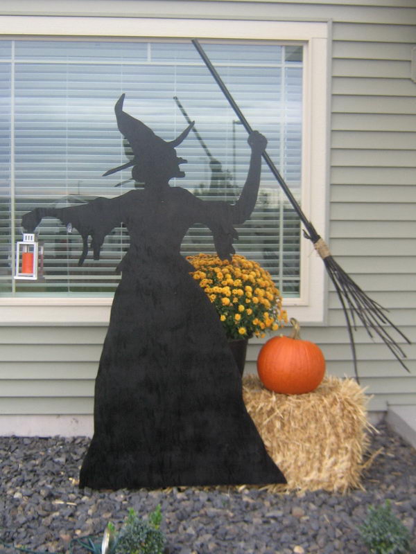 Silhouettes Halloween Witch. 