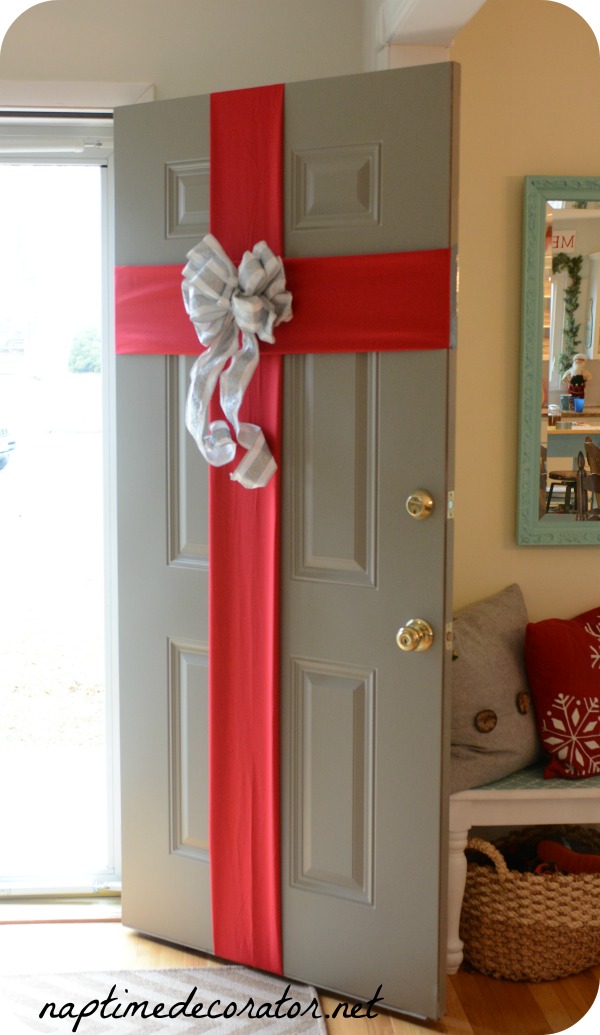 Wrap The Front Door For Holidays. 