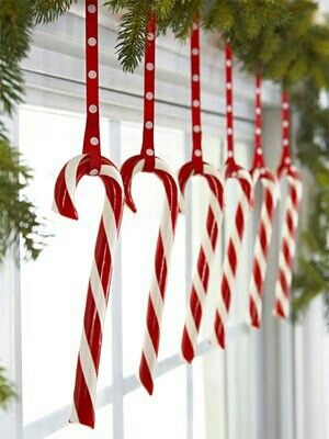 Hang Candy Canes On Your Windows. 