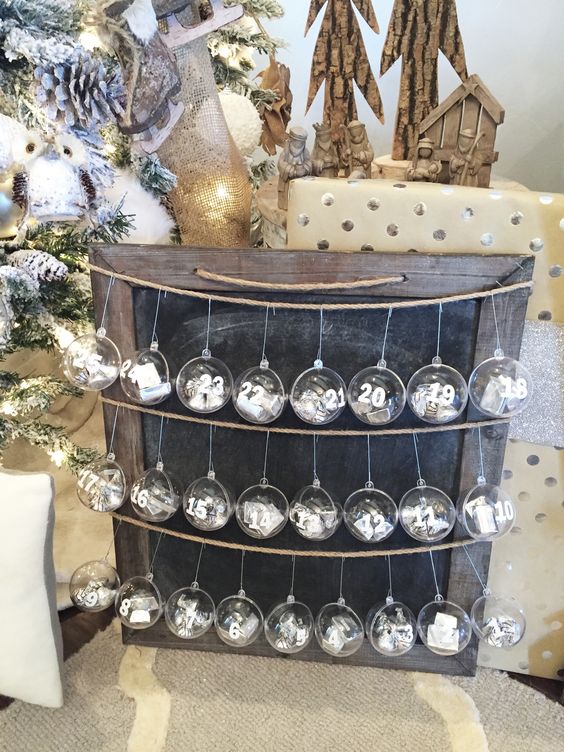 Super Easy And Affordable Rustic Advent Calendar. 