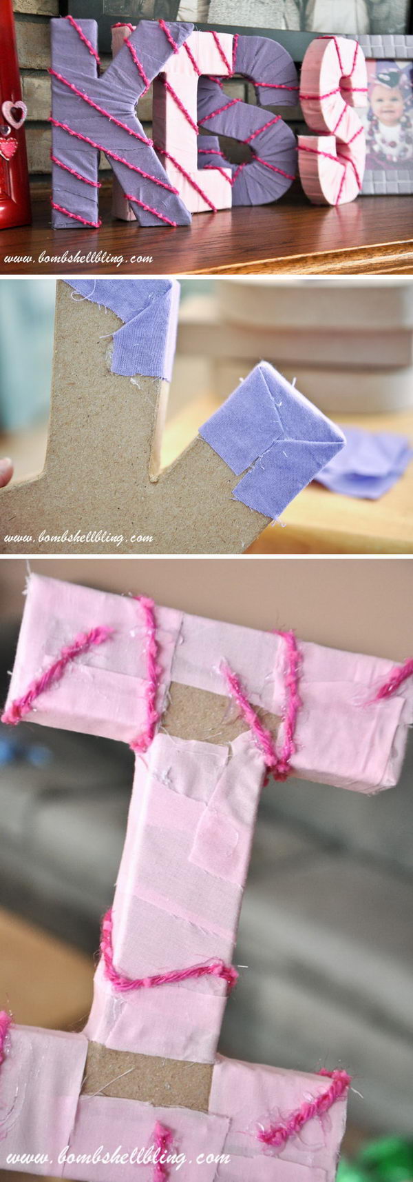 Valentine's Day Wrapped Letter Decoration. 