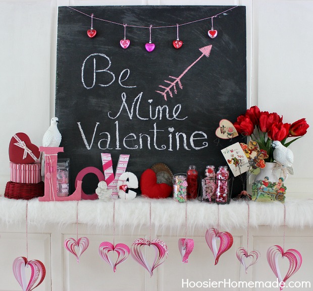 Be Mine Valentine Chalkboard. 