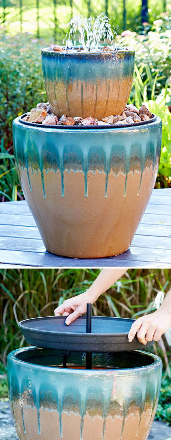 DIY Two-Tier Water Fountain. 