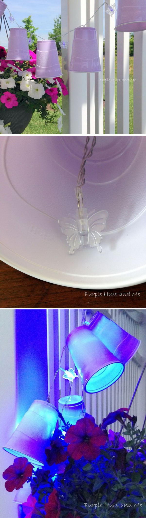 DIY Party Cup LED Lights Garland. 