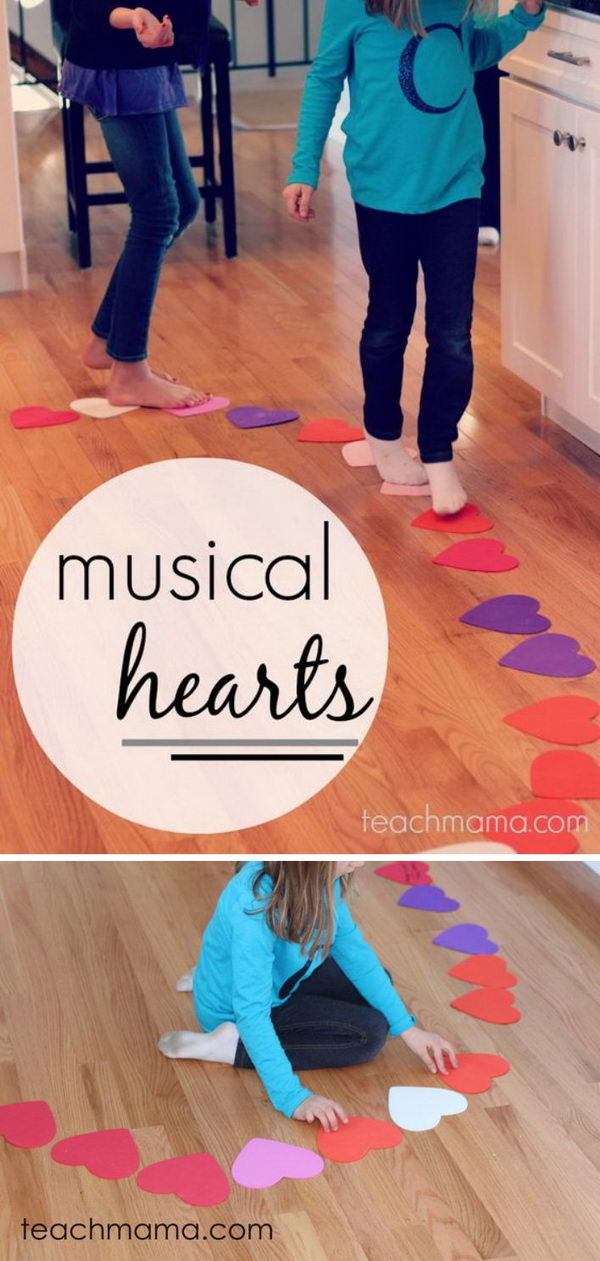 Musical Hearts Reading, Moving, & Crazy-Fun Kid Game. 