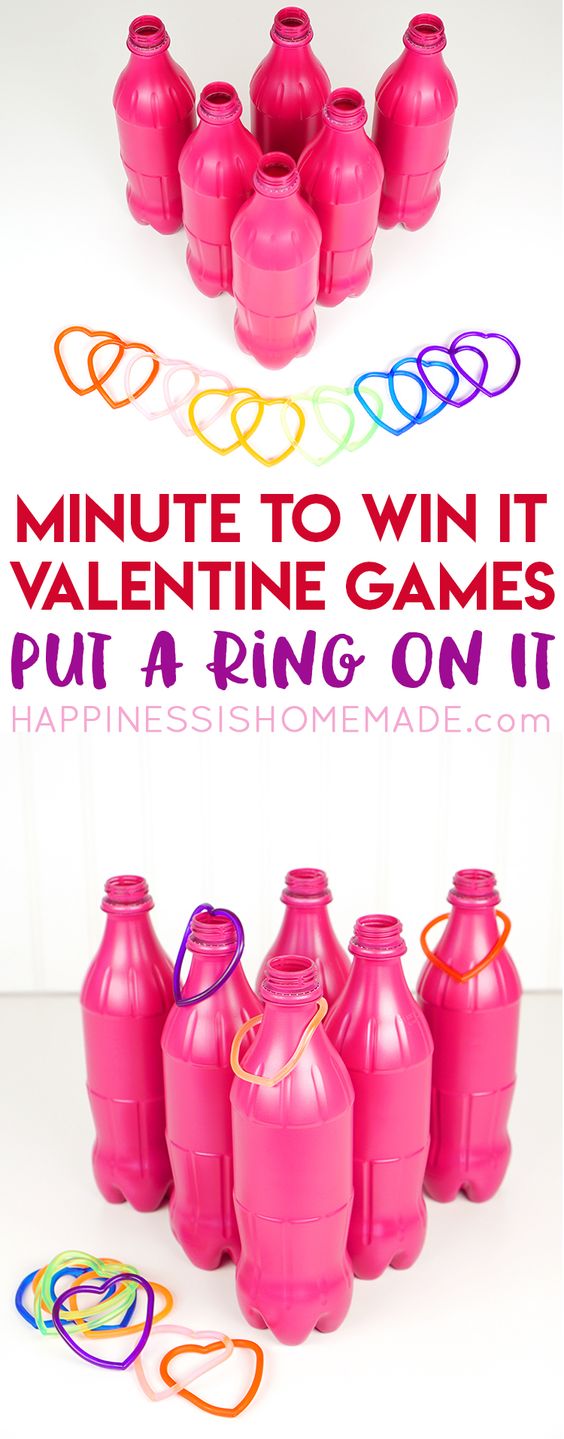 Valentine Minute to Win It Tossing Game. 