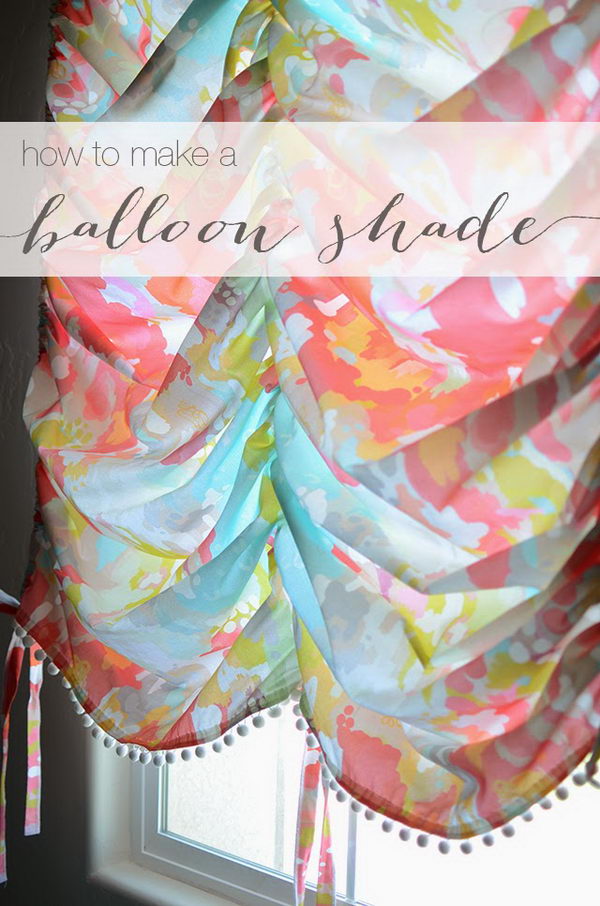 DIY Balloon Shade for Little Girl’s Room. 